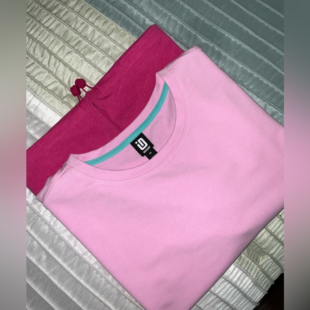 🌷IDEOLOGY PINK OMBRE’ TOP FEATURING ADJUSTABLE BUNGEE PULLS HEMLINE SZ 2X NWT